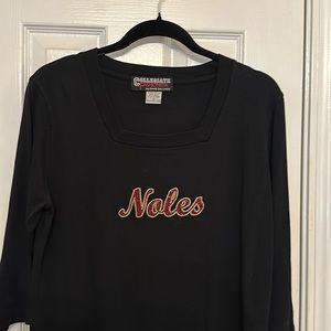 Woman’s Black FSU Top